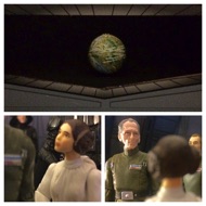 As Alderaan hovers on the main screen, the Princess pleads to save it. LEIA: "No! Alderaan is peaceful. We have no weapons. You can’t possibly… TARKIN: "You would prefer another target? A military target? Then name the system!” #starwars #anhwt #toyshelf